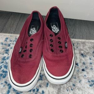 Maroon vans